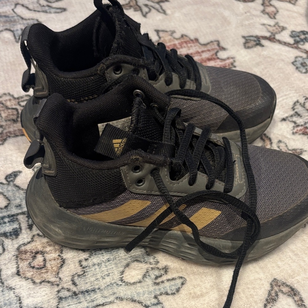 adidas Kids Sneakers Black and Gold